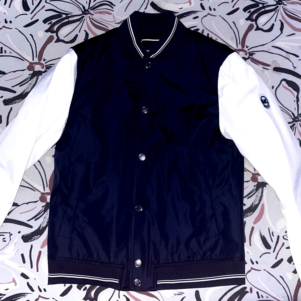 MICHEAL KORS VARSITY BLUE JACKET